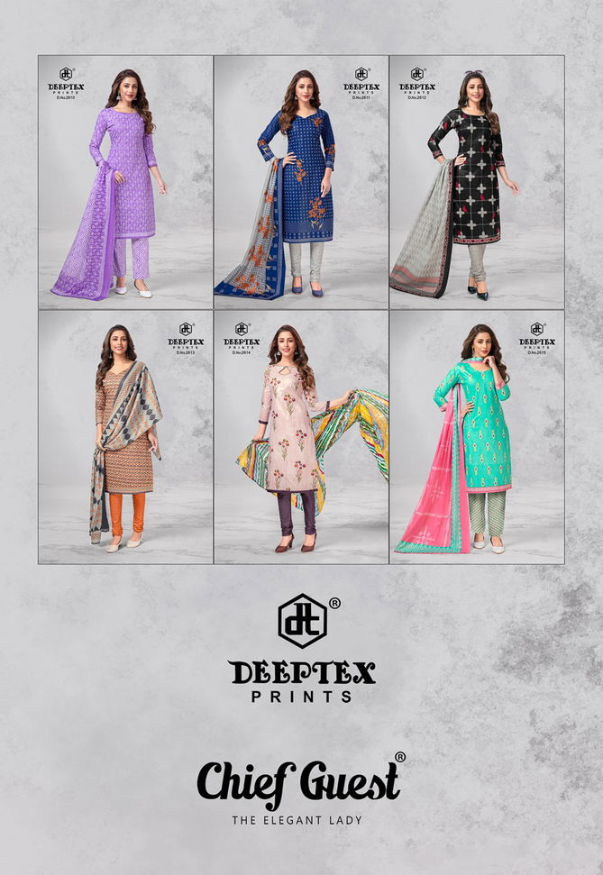 Deeptex Chief Guest Vol 26 Regular Wear Wholesale Printed Cotton Dress Material
